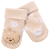44B1027: Baby 1 Pair Novelty Teddy Socks (0-12 Months)